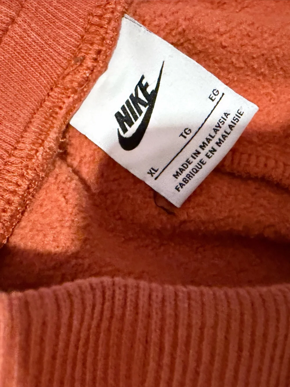 Nike Orange Wide-Leg Jogger Sweatpants